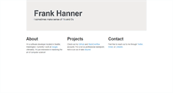 Desktop Screenshot of frankhanner.com