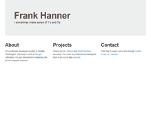 Tablet Screenshot of frankhanner.com